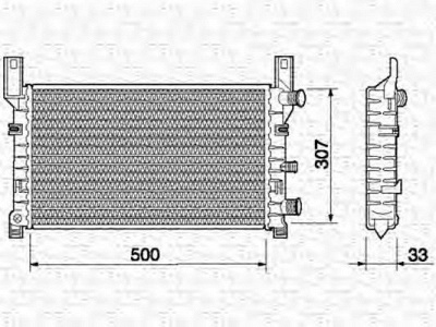 MAGNETI MARELLI 350213499000 -  Радиатор, охлаждение двигателя